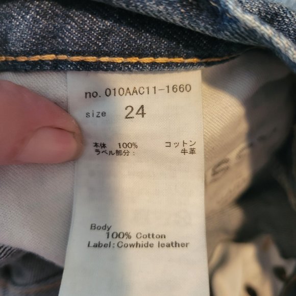 MOUSSY Vintage Laurel Patched Tapered Jeans Size 24 - Picture 13 of 13